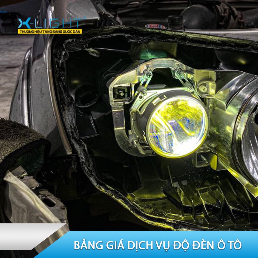 Bảng giá dịch vụ nâng cấp đèn ô tô