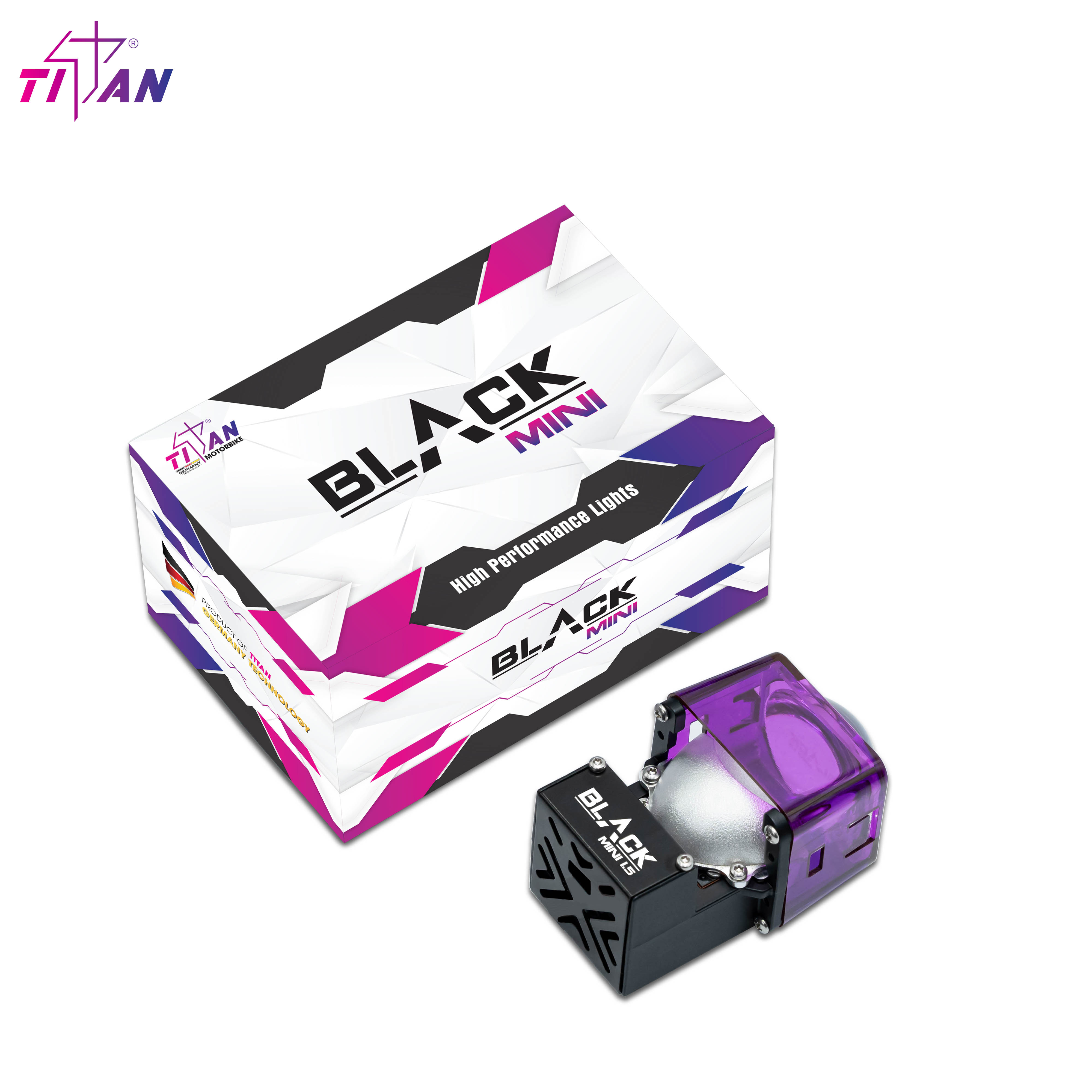BI LED TITAN BLACK MINI 1.5 INCH BI LED TITAN BLACK MINI 1.5 INCH