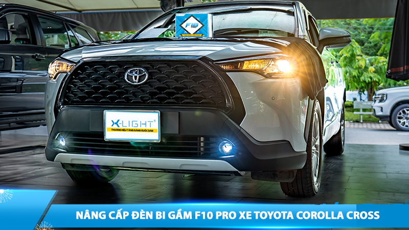 Nâng cấp đèn bi gầm F10 Pro xe Toyota Corolla Cross